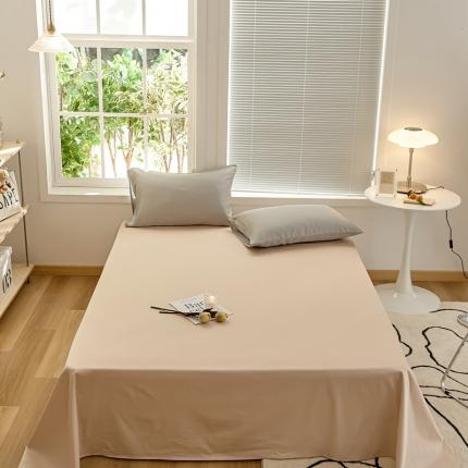 新款纯色单床单 仙草玉粉