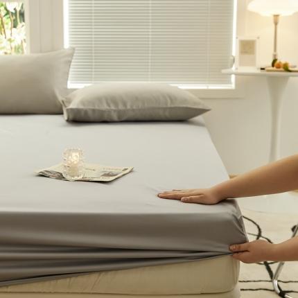 91家纺网 家纺一手货源 找家纺 新款纯色单床笠 草籽灰