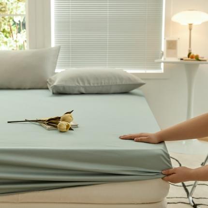 新款纯色单床笠 清雅绿