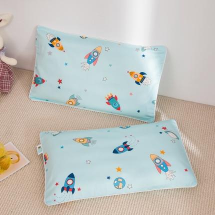 91家纺网 家纺一手货源 找家纺 A类60支儿童枕套全棉贡缎小孩枕套一只幼儿园宝宝纯棉枕头套