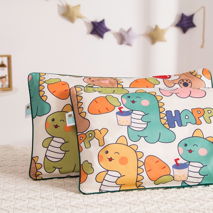 91家纺网 家纺一手货源 找家纺 A类60支儿童枕套全棉贡缎小孩枕套一只幼儿园宝宝纯棉枕头套