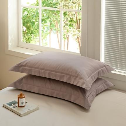 新款纯色单品枕套 黑加仑紫