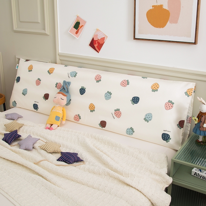 91家纺网 家纺一手货源 找家纺 （总）A类60支全棉贡缎长枕套1.2米双人枕头套48*150