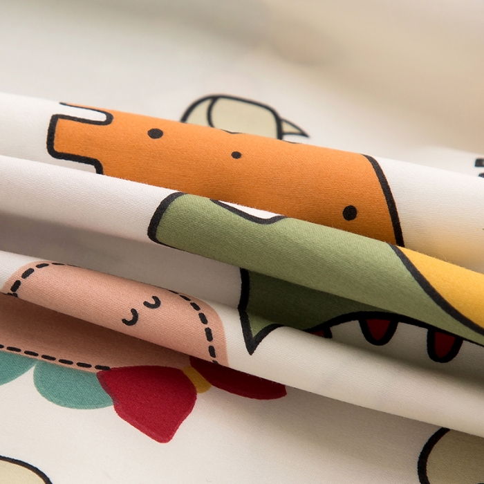 91家纺网 家纺一手货源 找家纺 良佐生活 2022新款A类60支全棉贡缎长枕套恐龙派对