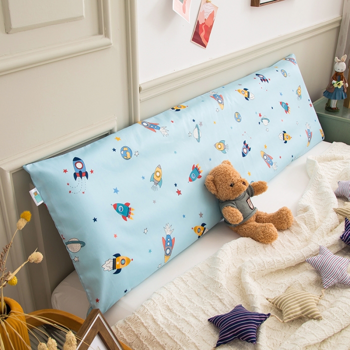 91家纺网 家纺一手货源 找家纺 良佐生活 2022新款A类60支全棉贡缎长枕套火箭