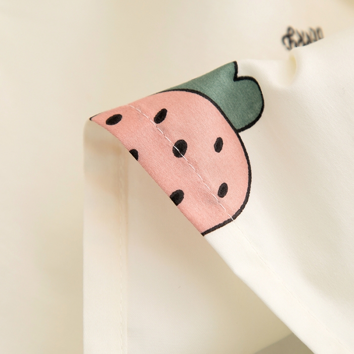 91家纺网 家纺一手货源 找家纺 良佐生活 2022新款A类60支全棉贡缎长枕套草莓小町