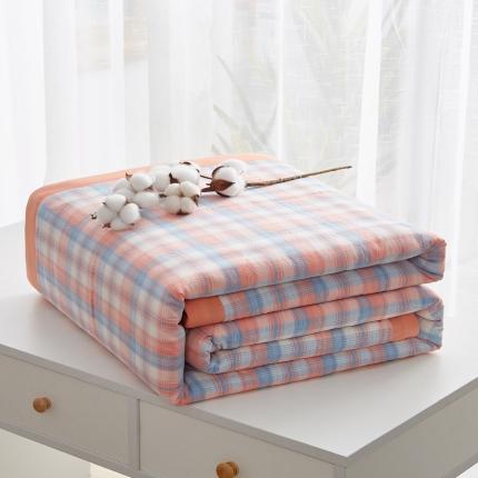 91家纺网 家纺一手货源 找家纺 格子铺 2023新款全棉水洗棉大豆被夏被缤纷格