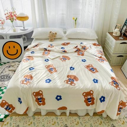 寐居 2022新款针织棉夏被子被芯春秋被冬被空调被夏凉被 熊熊乐园