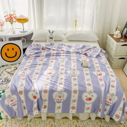 寐居 2022新款针织棉夏被子被芯春秋被冬被空调被夏凉被 樱桃兔兔