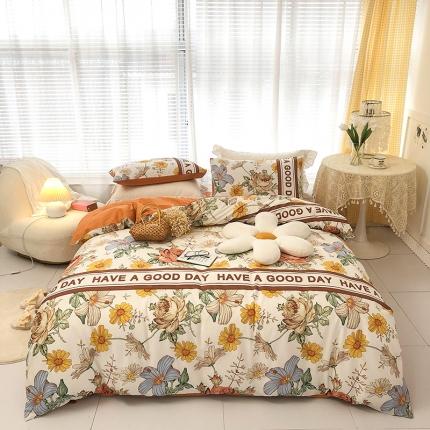 91家纺网 家纺一手货源 找家纺 （总）珺柔家纺 2022新款13372全棉印花四件套（三）