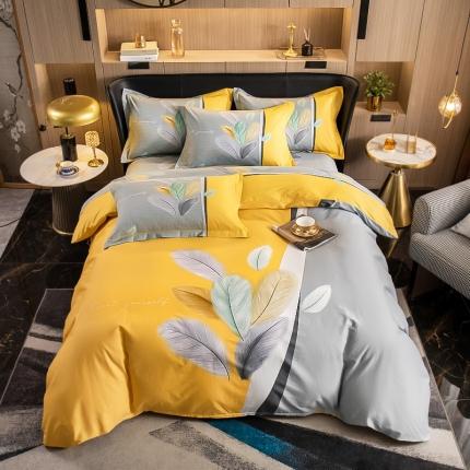 91家纺网 家纺一手货源 找家纺 （总）雲归梦 2022新款全棉大版四件套 花卉花型