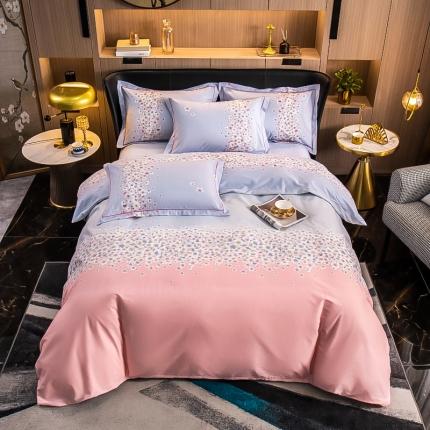 91家纺网 家纺一手货源 找家纺 （总）雲归梦 2022新款全棉大版四件套 花卉花型