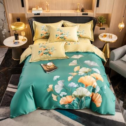 91家纺网 家纺一手货源 找家纺 （总）雲归梦 2022新款全棉大版四件套 花卉花型