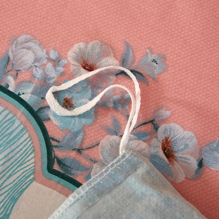 91家纺网 家纺一手货源 找家纺 雲归梦 2022新款全棉大版四件套 花卉花型 依韵兰