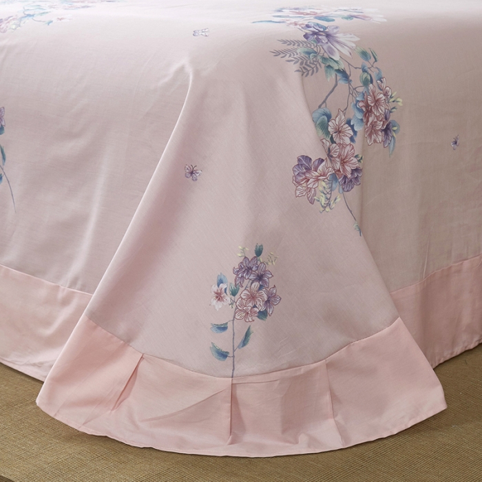 91家纺网 家纺一手货源 找家纺 雲归梦 2022新款全棉大版四件套 花卉花型 意韵东方