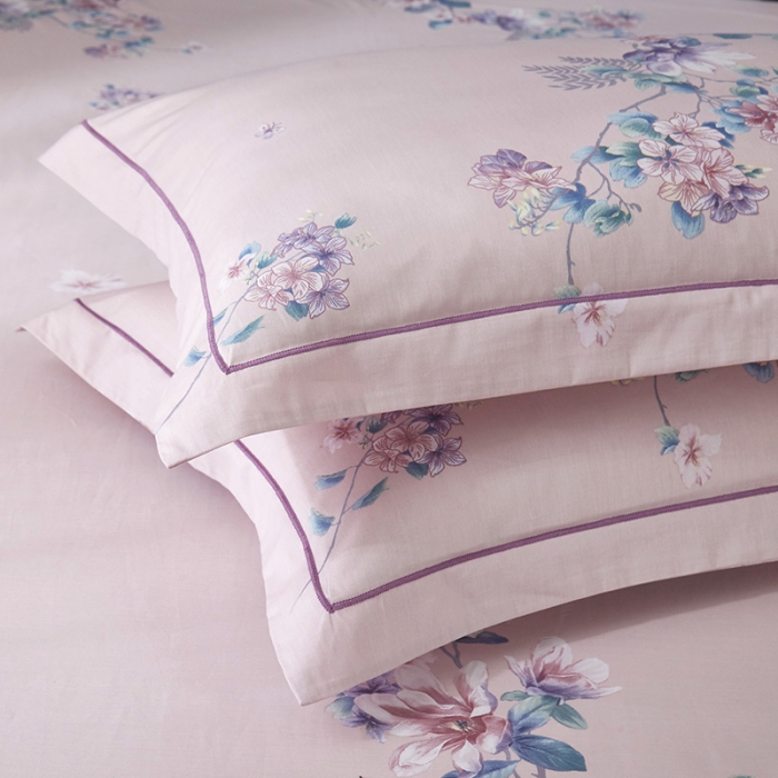 91家纺网 家纺一手货源 找家纺 雲归梦 2022新款全棉大版四件套 花卉花型 意韵东方