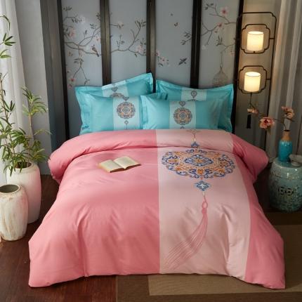 雲归梦 2022新款全棉大版四件套 花卉花型 长相思