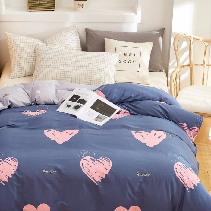 91家纺网 家纺一手货源 找家纺 尚帛 2024新款全棉12868印花单品被套 爱LOVE
