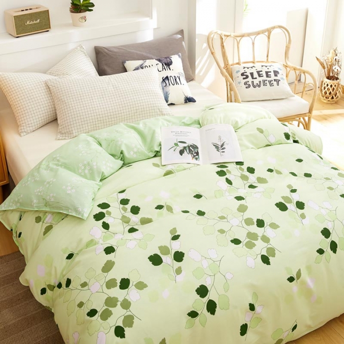 91家纺网 家纺一手货源 找家纺 尚帛 2024新款全棉12868印花单品被套 碧水佳人