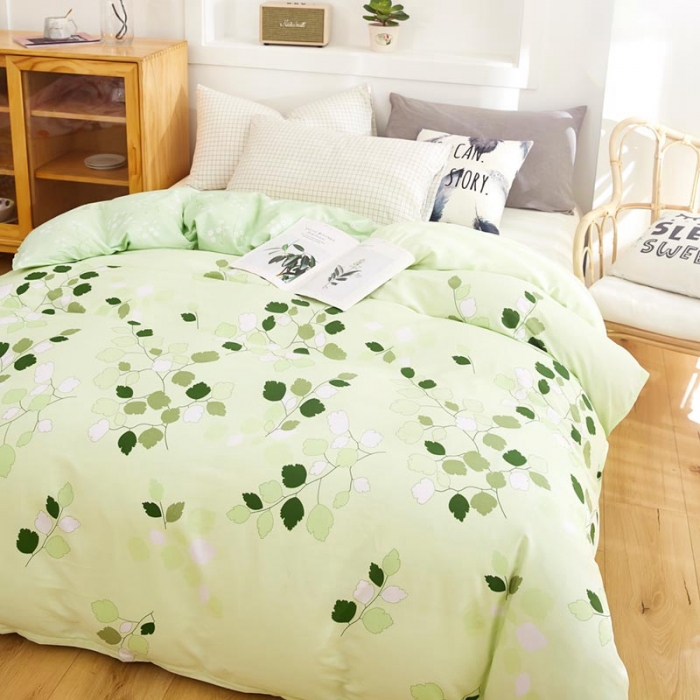 91家纺网 家纺一手货源 找家纺 尚帛 2024新款全棉12868印花单品被套 碧水佳人