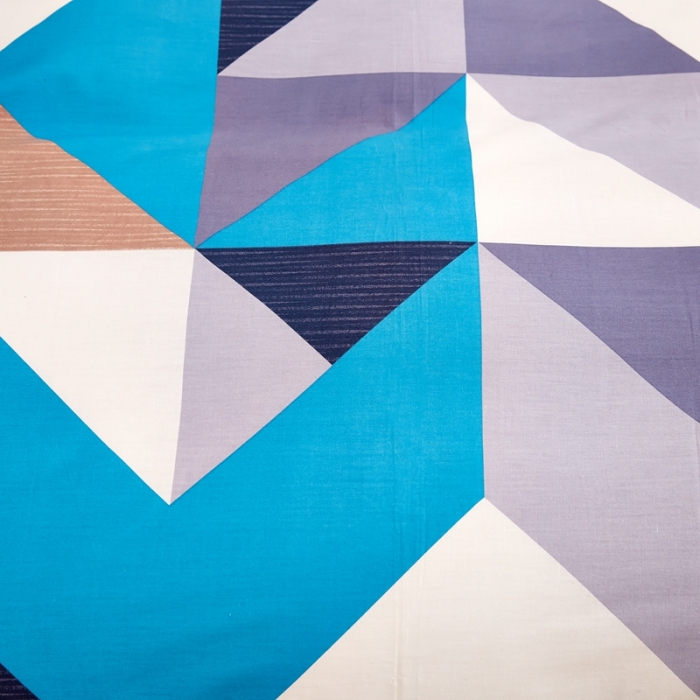 91家纺网 家纺一手货源 找家纺 尚帛 2024新款全棉12868印花单品被套 波尔蓝卡