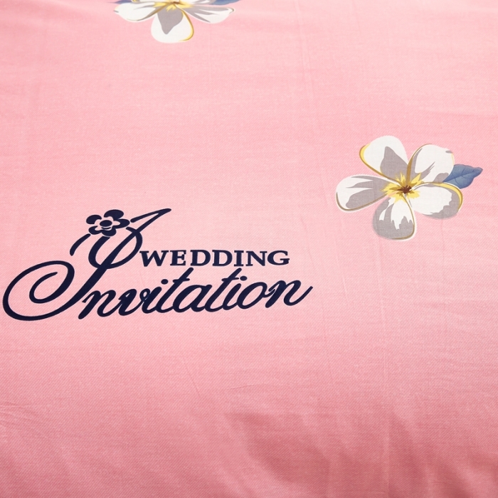 91家纺网 家纺一手货源 找家纺 尚帛 2024新款全棉12868印花单品被套 朝花西拾-粉