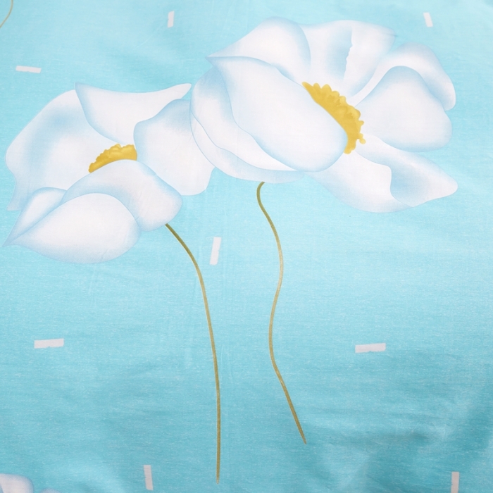 91家纺网 家纺一手货源 找家纺 尚帛 2024新款全棉12868印花单品被套 初爱-蓝