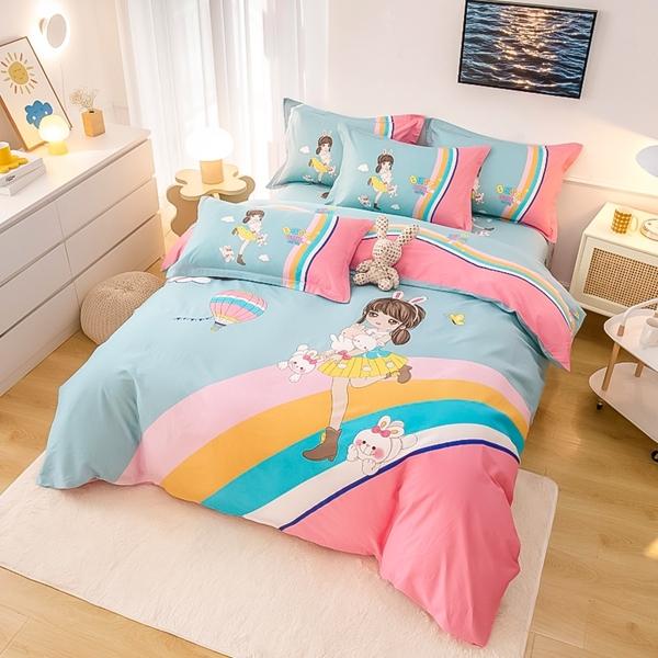 91家纺网 家纺一手货源 找家纺 （总）雲归梦 2022新款全棉大版四件套 卡通花型