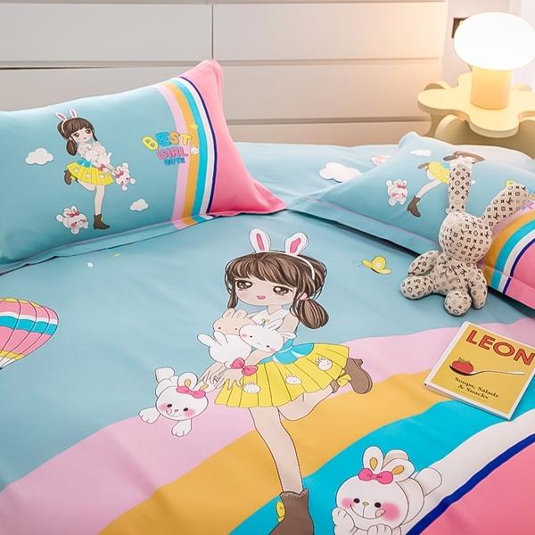 91家纺网 家纺一手货源 找家纺 （总）雲归梦 2022新款全棉大版四件套 卡通花型