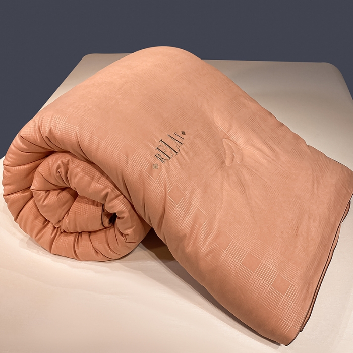 91家纺网 家纺一手货源 找家纺 （总）子由 2022新款德芙绒提花大豆四季被