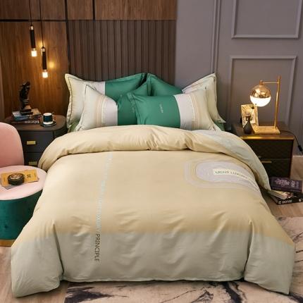 91家纺网 家纺一手货源 找家纺 （总）雲归梦 2022新款全棉大版四件套 格子花型