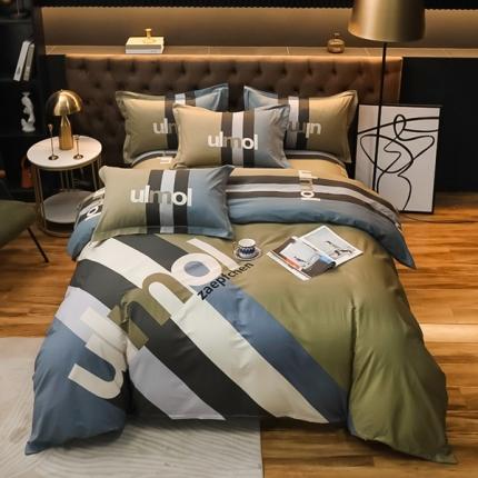 91家纺网 家纺一手货源 找家纺 （总）雲归梦 2022新款全棉大版四件套 格子花型