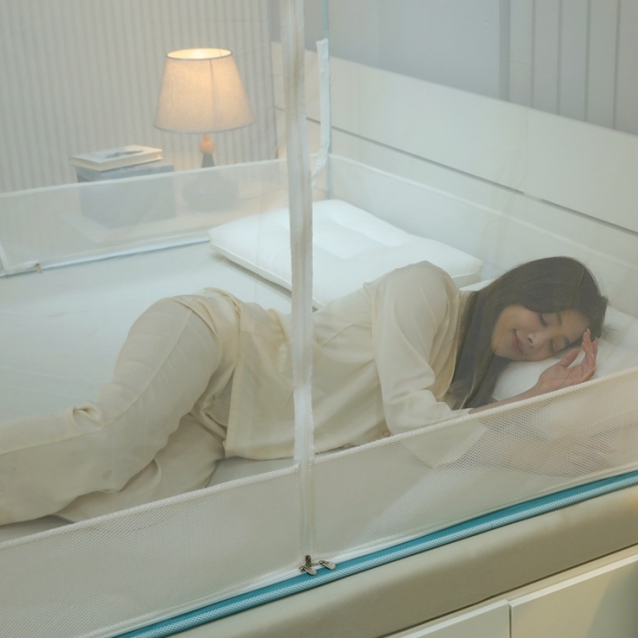 91家纺网 家纺一手货源 找家纺 梦尔佳蚊帐2022新款甜蜜花园外穿蚊帐 碧玉绿