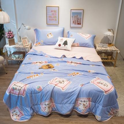 91家纺网 家纺一手货源 找家纺 （总）懒猫 2022新款针织棉夏被