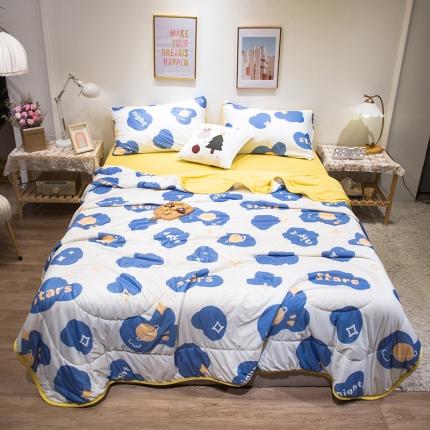 91家纺网 家纺一手货源 找家纺 懒猫 2022新款针织棉夏被 青春派