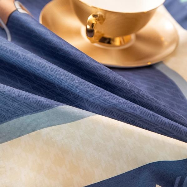 91家纺网 家纺一手货源 找家纺 雲归梦 2022新款全棉大版四件套 格子花型 绅士熊-绿