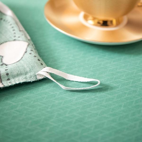 91家纺网 家纺一手货源 找家纺 雲归梦 2022新款全棉大版四件套 格子花型 绅士熊-绿