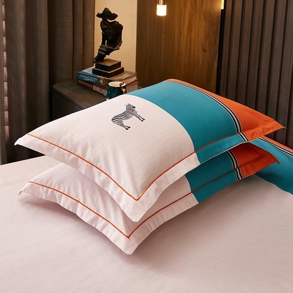 91家纺网 家纺一手货源 找家纺 雲归梦 2022新款全棉大版四件套 格子花型 皇家浪漫（兰）