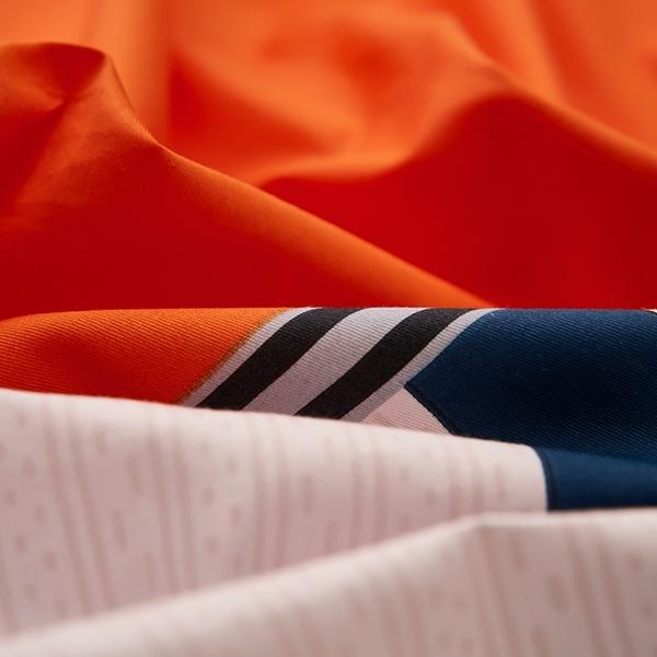 91家纺网 家纺一手货源 找家纺 雲归梦 2022新款全棉大版四件套 格子花型 皇家浪漫（兰）