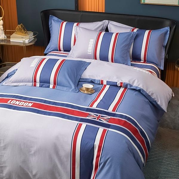 91家纺网 家纺一手货源 找家纺 雲归梦 2022新款全棉大版四件套 格子花型 辉煌成就