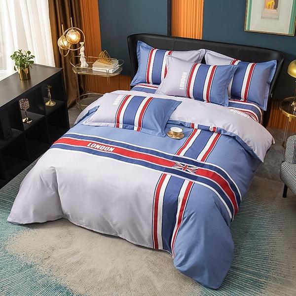 91家纺网 家纺一手货源 找家纺 雲归梦 2022新款全棉大版四件套 格子花型 辉煌成就