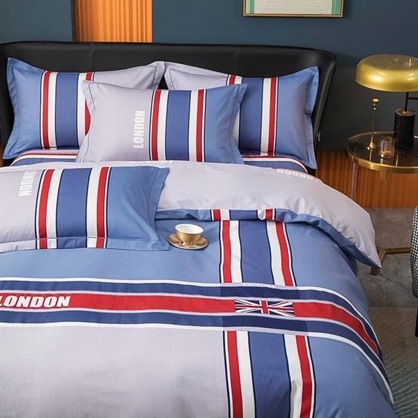 91家纺网 家纺一手货源 找家纺 雲归梦 2022新款全棉大版四件套 格子花型 辉煌成就