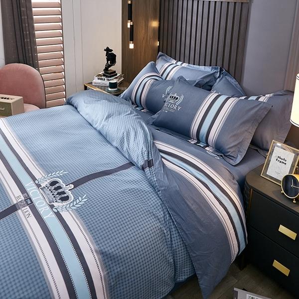 91家纺网 家纺一手货源 找家纺 雲归梦 2022新款全棉大版四件套 格子花型 简单生活