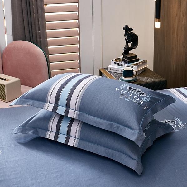 91家纺网 家纺一手货源 找家纺 雲归梦 2022新款全棉大版四件套 格子花型 简单生活