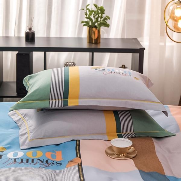 91家纺网 家纺一手货源 找家纺 雲归梦 2022新款全棉大版四件套 格子花型 格斯特-黄