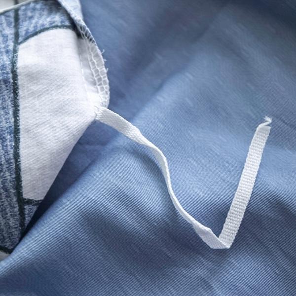 91家纺网 家纺一手货源 找家纺 雲归梦 2022新款全棉大版四件套 格子花型 古奈