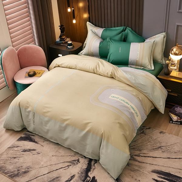 91家纺网 家纺一手货源 找家纺 雲归梦 2022新款全棉大版四件套 格子花型 方寸