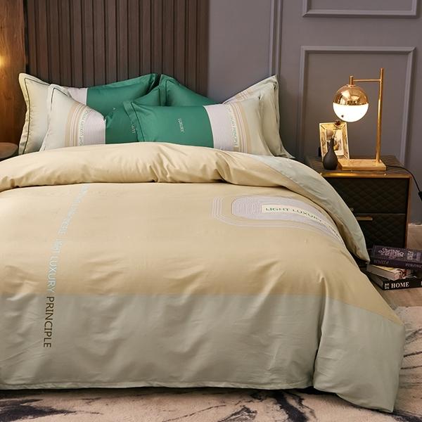 91家纺网 家纺一手货源 找家纺 雲归梦 2022新款全棉大版四件套 格子花型 方寸