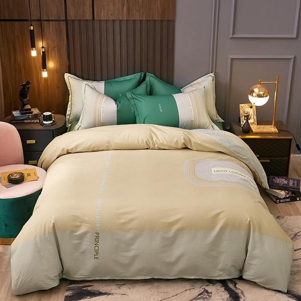 91家纺网 家纺一手货源 找家纺 雲归梦 2022新款全棉大版四件套 格子花型 方寸