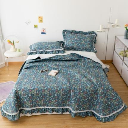 91家纺网 家纺一手货源 找家纺 总淑女公社家纺 2022新款纯棉13372韩版镂空小花边床盖